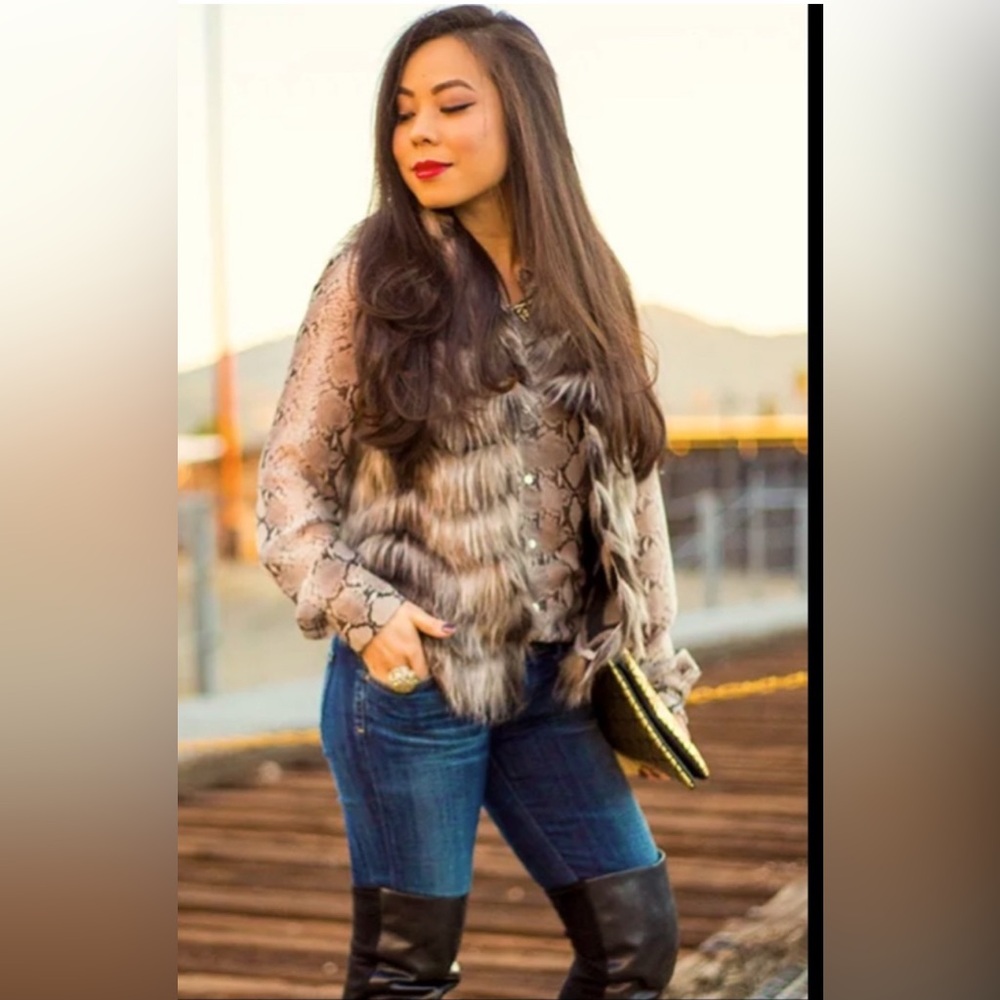 Guess faux fur vest